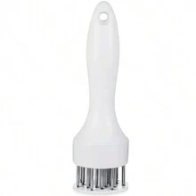 1件牛排豬排快松肉針實用不鏽鋼嫩肉器嫩肉錘錘子 - 白色 - 查看 2