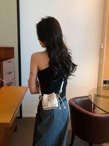 迷你小包单肩包女士时尚单肩包斜挎包经典款适合约会、逛街、出差、商务使用送给女朋友 - 米色 - 查看 4