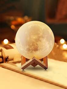 自己製作月亮燈工具套裝,適合兒童的禮物,diy 3d月光燈,很酷的青少年男女燈飾 - 白色 - 查看 8