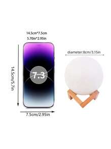 自己製作月亮燈工具套裝,適合兒童的禮物,diy 3d月光燈,很酷的青少年男女燈飾 - 白色 - 查看 2