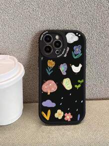 1 Vỏ điện thoại thiết kế Jungle Elements với chất liệu tấm chắn màu đen Tương thích với iPhone - Nhiều màu - Xem 2