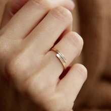 1pc "TRUST GOD" Adjustable Rings Two-Layer Stainless Steel Ring For Women And Men Free Size Upper And Down Two Layers - Adjustable - View 3