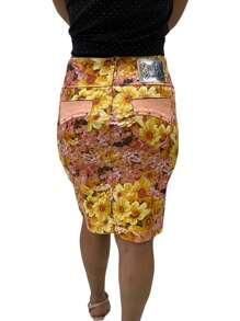 Women Denim Skirts - trái cam - Xem 2