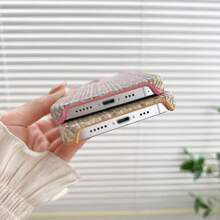 編織格紋圖案手機殼,適用於蘋果iphone - 綠色 - 查看 8