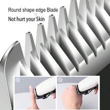 Kemei 科密品牌km-pg809a專業家用電動理髮器強勁動力usb充電式無線修剪器男士理髮機 - 白色 - 查看 6