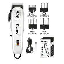 Kemei 科密品牌km-pg809a專業家用電動理髮器強勁動力usb充電式無線修剪器男士理髮機 - 白色 - 查看 2