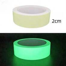 1pc Luminous Tape With Water Resistance & Suitable For Pipe, Stage, Stairs, Outdoor Use .Fluorescent Tape For Fire Safety & Warning. Green Anti-Collision Luminous Tape - 5cm Wide (total Length 5 Meters) - View 5