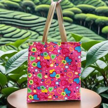 女士斜背休閒手提包,適合購物、外出、海灘等。 - 玫紅色 - 查看 3