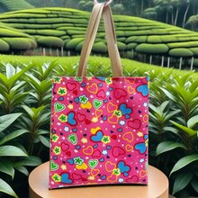 女士斜背休閒手提包,適合購物、外出、海灘等。 - 玫紅色 - 查看 6