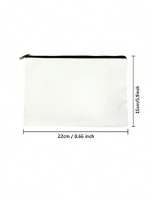 SIMPLY Printed Storage Bag For Christmas, Halloween, Thanksgiving, Printed Cosmetic Bag, Multi-Functional Travel Bag Toiletry Bag, Gift For Teachers, Friends, Mothers, Sisters, Grandma, Lipstick Box Bag Portable Storage Slouchy Person Portable, Travel Toiletries Storage Bag , Wallet Pencil Case, School Pencil Case, Stationery Bag - Beige - View 5