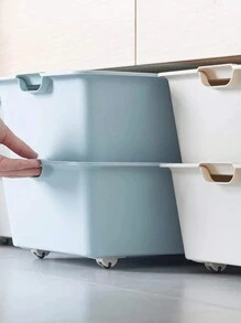 4pcs Stickable Wheels,Household Furniture Casters,Storage Box Rollers,Trash Can Rollers,Storage Box Basket Moving Small Wheels - White - View 3