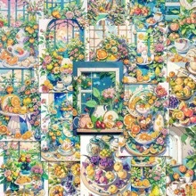 1 Pack Fruits Party Graffiti Cross-Border Cartoon Animals Stickers DIY Following Suitcase Stickers Waterproof - Multicolor - View 3