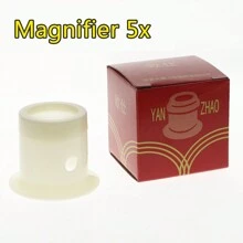 1pc Watch Repair Magnifier Glass Lens With Simple Measurement 5/10x Magnification Eyeglasses Clip-On Eyewear For Watchmaker, Comfortable To Wear - Black - View 5