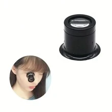1pc Watch Repair Magnifier Glass Lens With Simple Measurement 5/10x Magnification Eyeglasses Clip-On Eyewear For Watchmaker, Comfortable To Wear - Black - View 8