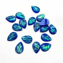 25pcs 13*18mm Teardrop Rhinestone Embellishments For Scrapbook Diy Jewelry Making Wedding Decoration - Royal Blue - View 4