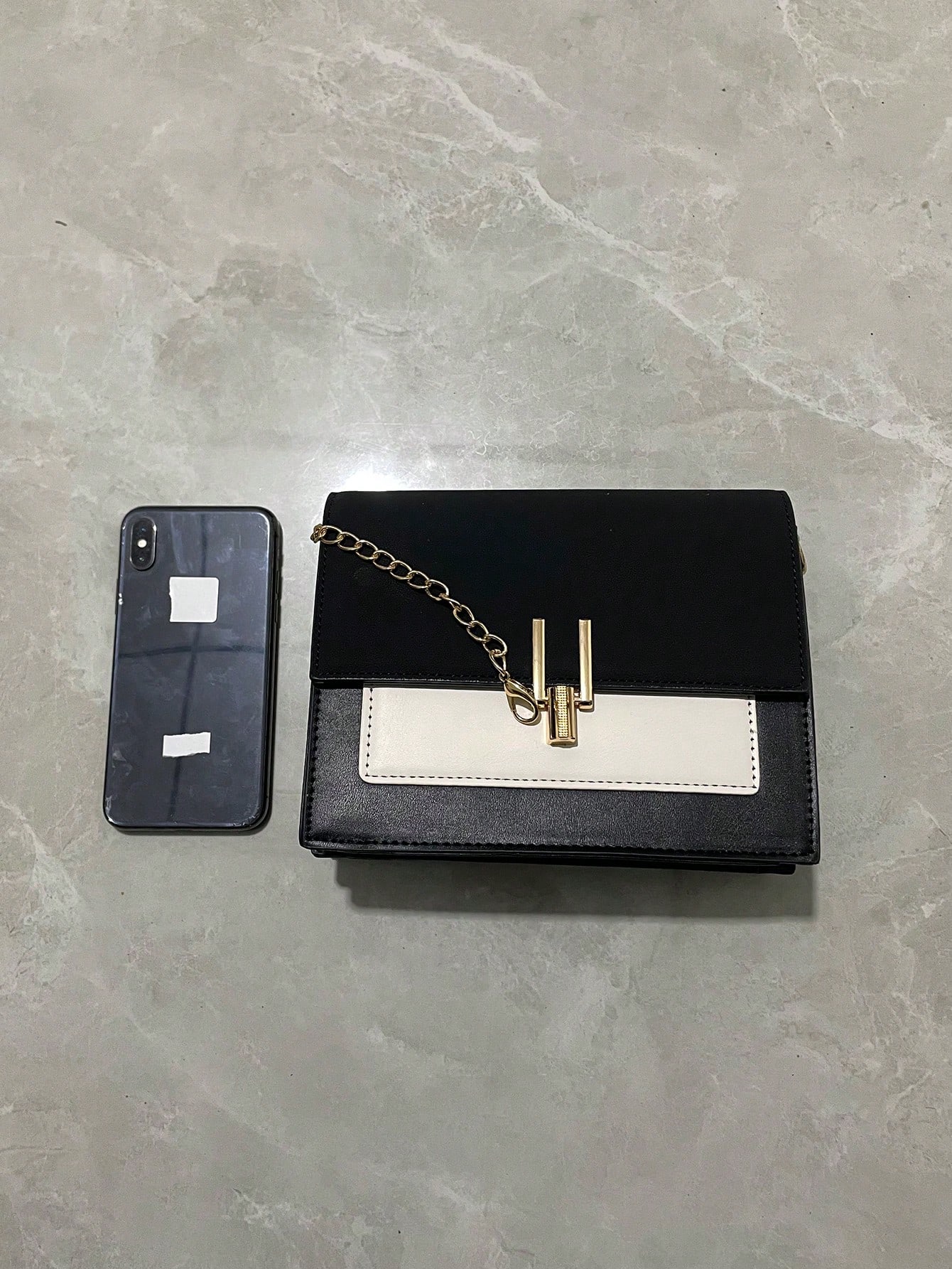 حقيبة مربعة مطوية، محفظة نسائية من جلد البولي يوري...