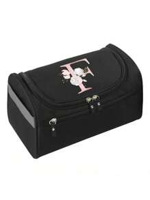 1 Túi đựng đồ trang điểm, Móc đựng mỹ phẩm khi đi du lịch, Túi đựng phụ kiện, Túi xách in hoa màu hồng Hộp đựng đồ trang điểm, Đồ dùng vệ sinh cá nhân và mỹ phẩm du lịch Túi đựng đồ vệ sinh Túi đựng đồ vệ sinh Đồ dùng du lịch mùa hè Đồ dùng học tập cho kỳ nghỉ ở bãi biển Đồ dùng học tập cần thiết cho ký túc xá Trở lại trường học - màu đen - Xem 25