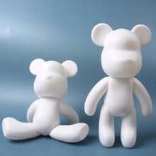 18cm Fluid Bear DIY Painting Sculpture Handmade Painting Violence Bear Model Ornament Parent-Ornament Ornament Home Room Decor Birthday - A - View 9