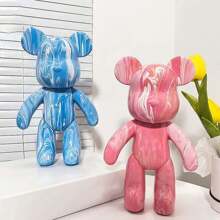 18cm Fluid Bear DIY Painting Sculpture Handmade Painting Violence Bear Model Ornament Parent-Ornament Ornament Home Room Decor Birthday - A - View 1