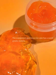 透明新烤地瓜款擠壓黏土,隨著遊玩而變大,減壓黏土玩具 - 黃色 - 查看 3