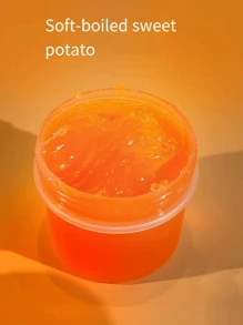 透明新烤地瓜款擠壓黏土,隨著遊玩而變大,減壓黏土玩具 - 黃色 - 查看 4