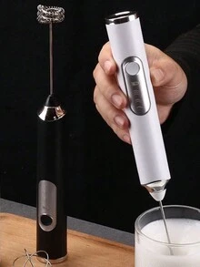 泡奶器,強勁手持式泡奶器,小型泡沫機,咖啡攪拌器,不鏽鋼飲料攪拌機,適用於咖啡,拿鐵,卡布奇諾,抹茶,熱巧克力,輕便攪奶機,電動無線攪拌器小型咖啡機 - 隨機顏色 - 查看 3