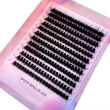 HBZGTLAD 12 Rows Hot Melt 5d Fluffy False Eyelashes Bundle, Available In 80/100d Voluminous Or Cc Curl, Individual Eyelashes In Clusters Or Strips, Extensions For Lengthening Eyelashes, 10-20mmlash Clusters,Eyelash Clusters,Individual Eyelashes,Lashes,Fake Lashes - CC - View 5