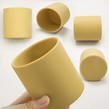 Silicone Cup, Baby Training Cup, Bathroom Rinse Cup, Open Mouth Cup - Ginger - View 3