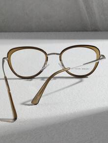 1 Miếng Xuyên biên giới Mắt mèo Khung trang trí Màu xanh lá Hình trái tim Kính Với Mùa Xuân Ngôi đền Đối với Của phụ nữ Đúng mốt Quang học Kính - Màu xanh Ô liu - Xem 3