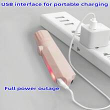 1入迷你LED手電筒，淺藍色，明亮且便攜，口袋大小，配有Type C充電口和電源存儲功能，是露營、戶外活動或緊急情況的理想選擇 - 淺藍色 - 查看 8