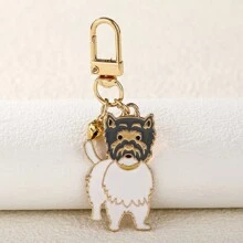 1入組男式寵物紀念標籤鑰匙扣狗頭吊墜,白色馬爾濟斯犬動物搪瓷寵物防護魅力鑰圈,適用於女士手提袋,首飾,男女少年兒童及寵物愛好者禮物 - 多色 - 查看 20