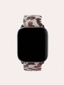 1pc Cute Twisted Dog Pattern Tpu Watch Band Compatible With 38/40/41/42/44/45/49mm Apple Watch Ultra/Se/8/7/6/5/4/3/2/1 - Multicolor - View 5