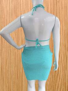 Women Bikini Sets - Màu xanh lam - Xem 2