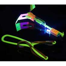 4 件閃光劍彈射器,夜光火箭,4 劍帶 4 個彈射器 - 有趣且安全的兒童彈弓玩具,適合派對、生日和節日 - 彩色 - 查看 7