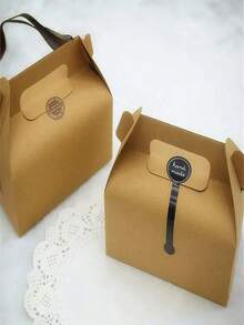 200片手工製作的黑色棒棒糖封口貼紙,自粘加工貼紙,適用於切割、烘焙、禮品包裝和蛋糕盒子 - 黑色 - 查看 4