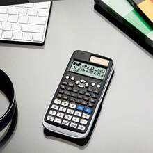 1pc Multifunctional Calculator For Exam, Accounting, Audit, Architecture, Statistics, Science, Engineering And Office Use [Random Parts/Logo] - Black - View 1