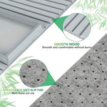 Sofa Arm Tray Table, Couch Arm Table, Flexible Couch Armrest Table, Couch Cup Holder, Foldable Sofa Tray, Arm Chair Tray For Remote Control Phone - Grey - View 5