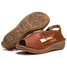 Women Heeled Sandals - 駝色 - 查看 1