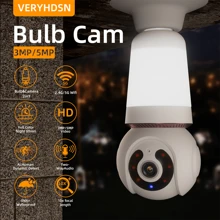 One 5mp Rotating Hd Smart Surveillance Wireless Wifi Camera 4x Body Tracking Two-Way Audio Nighttime Home Security Monitoring - White - View 1