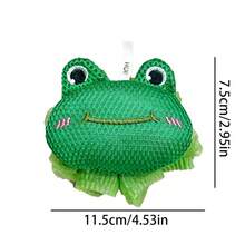 1個裝高檔卡通兒童沐浴球,柔軟吸水,無鬆散纖維,沐浴炸彈和擦背沐浴工具 - 綠色 - 查看 5