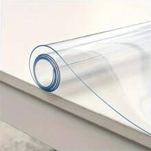 廚房客廳透明桌面保護餐桌墊防油防水耐熱 Pvc 軟玻璃長方形墊適用於咖啡桌、電視櫃 - 40cmx60cm - 查看 1