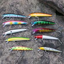 Sougayilang 1入組釣餌12cm 10g硬餌沉底稚魚鱘餌假餌鉛魚餌筆狀鱸魚鱸魚用釣具魚教 - 黑與白 - 查看 7
