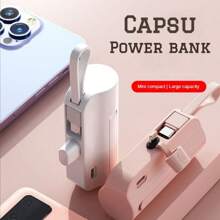 Mini carregador portatil power bank para celular IPNHONE Samsung Xiaomi - Multicolorido - Visão 1