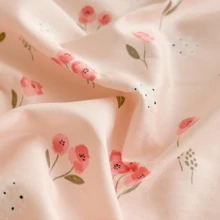 清新風格拉絨寢具套裝,親膚柔軟,3件套,幫助睡眠 - 彩色 - 查看 5