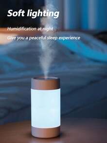 1入usb供電彩色加濕器臥室擴散器納米微霧3種燈光模式2種噴嘴模式寧靜高容量空氣淨化器,適用於家庭、辦公室、宿舍、汽車 - 白色 - 查看 10