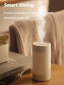 1入usb供電彩色加濕器臥室擴散器納米微霧3種燈光模式2種噴嘴模式寧靜高容量空氣淨化器,適用於家庭、辦公室、宿舍、汽車 - 白色 - 查看 9