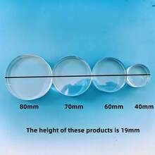 K9 Crystal Clear Solid Blank Cylinder With Sandblasting Surface For Photography Props, Laser Carving, Office Desk Decoration, Paperweight - Transparent - View 7