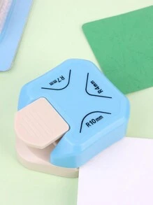 1只三合一角落修剪工具,用於紙張,照片和卡紙,具有圓角和直角邊緣 - 藍色 - 查看 3