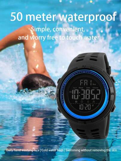 Multi-Functional Outdoor Night Light Sports Watch, Fashionable LED Electronic Watch For Adults And Students