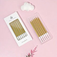 6 cái Đầy màu sắc Nến Đối với Trang trí sinh nhật , Tắm em bé Trang trí bánh kem , Tiết lộ giới tính Trang trí bánh kem , Lễ cưới , Giáng sinh Và Buổi tiệc Bần cùng - Nhiều màu - Xem 6